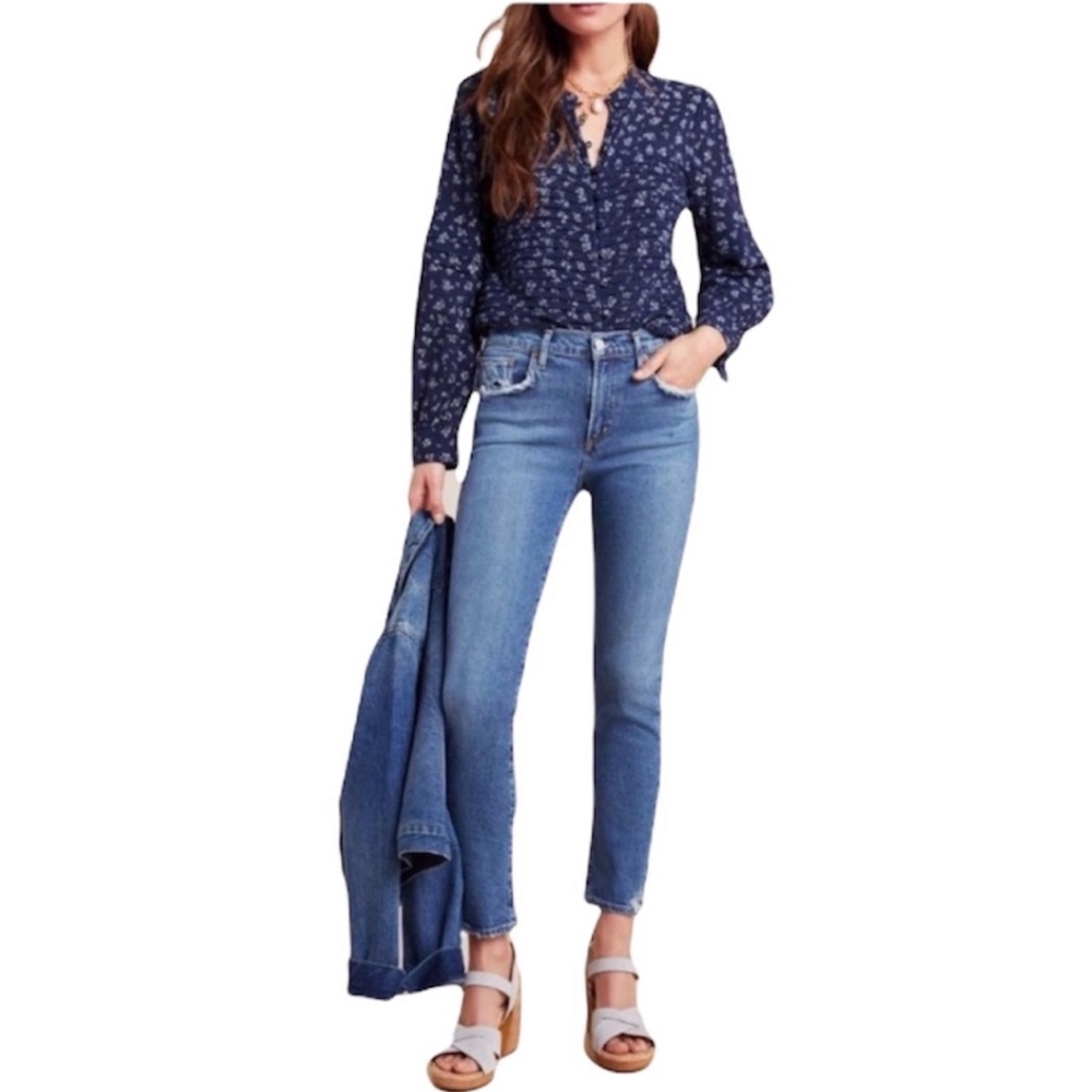 AGOLDE Toni Jeans with distressed detail
